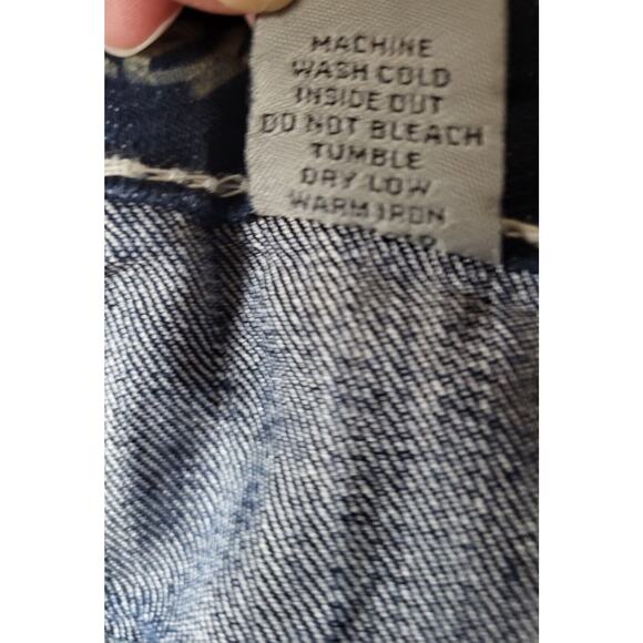 ND Weekend Cropped Jeans Embellished Fleur de Lis Pocket Women's 10 (32x29.5L) - Picture 9 of 14